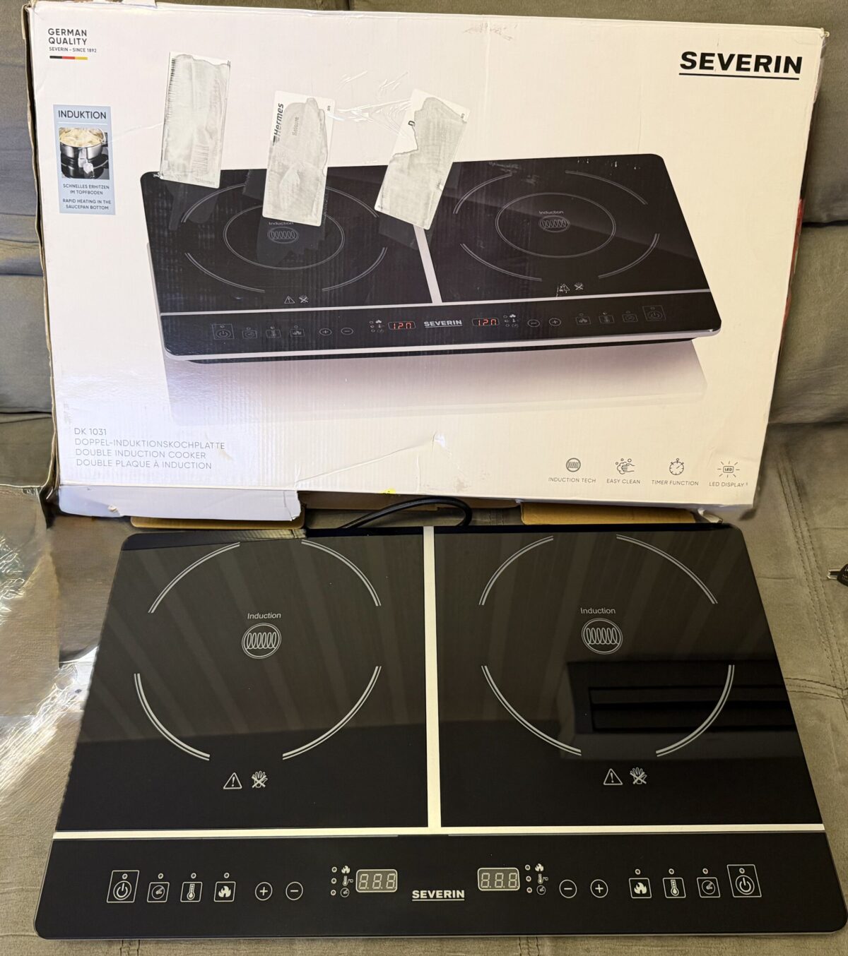 Двоен индукционен котлон Severin DK 1031 - Image 6