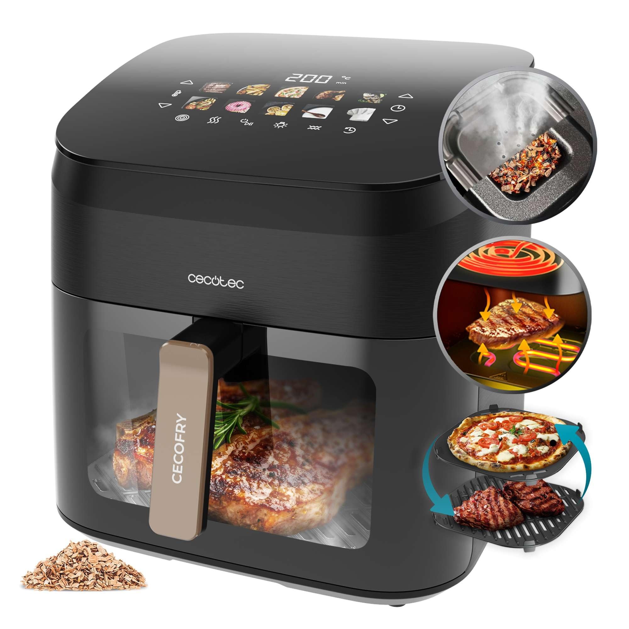 cecotec-freidora-de-aire-sin-01 Фритюрник с горещ въздух Cecotec Cecofry&Grill Smokin’ 8500 - Image 1