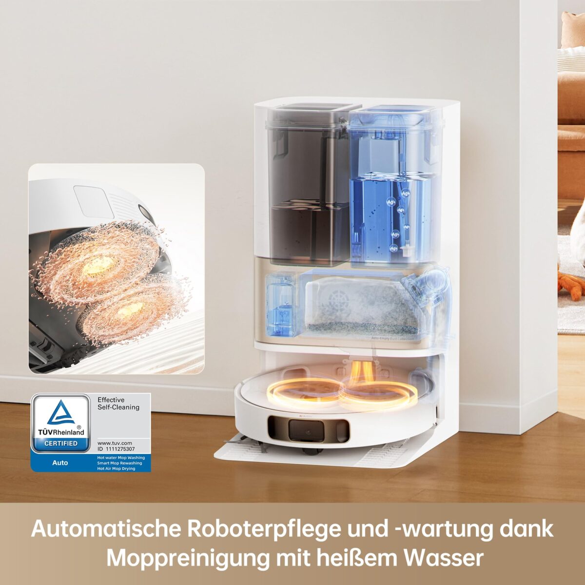 Робот прахосмукачка с моп Dreame L10s Pro Ultra Heat - Image 3