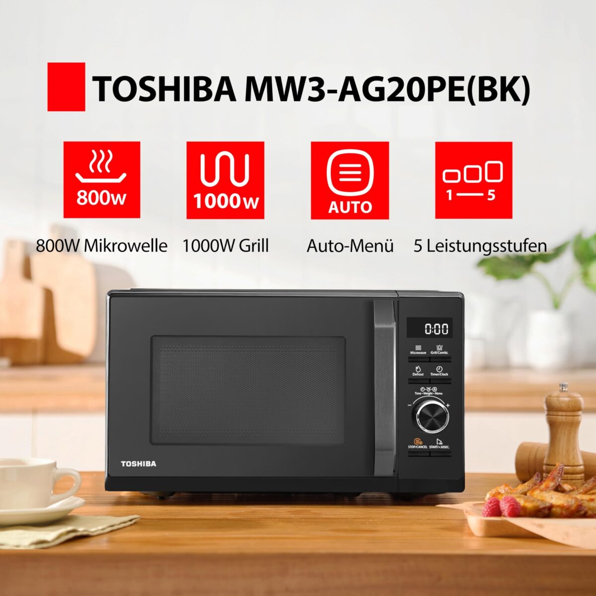 Микровълнова фурна Toshiba MW3-AG20PE(BK) - Image 3